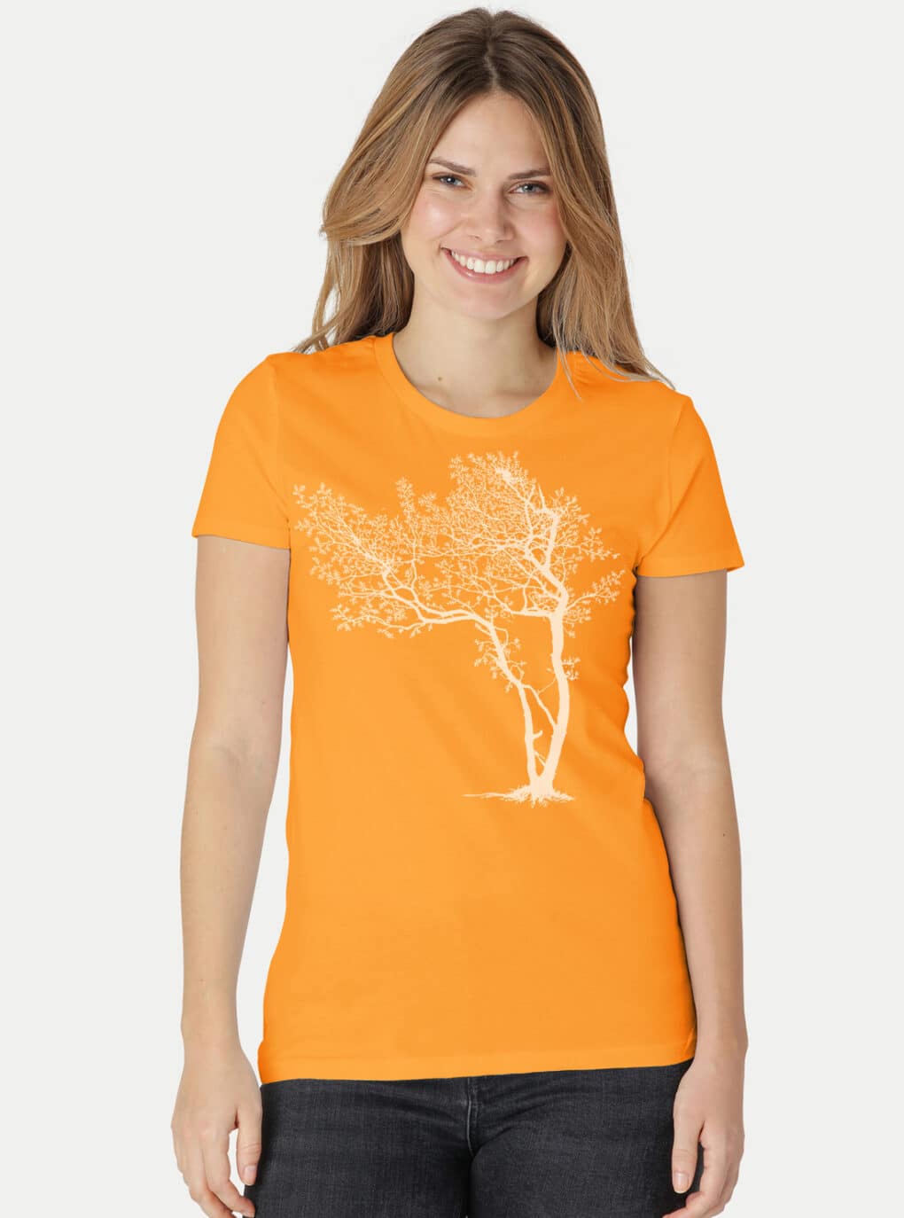 T-Shirt - Damen Fit Peaces Biomode Tree Fancy
