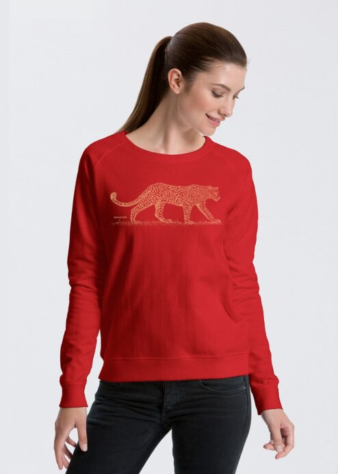 Damen Sweater Leopard