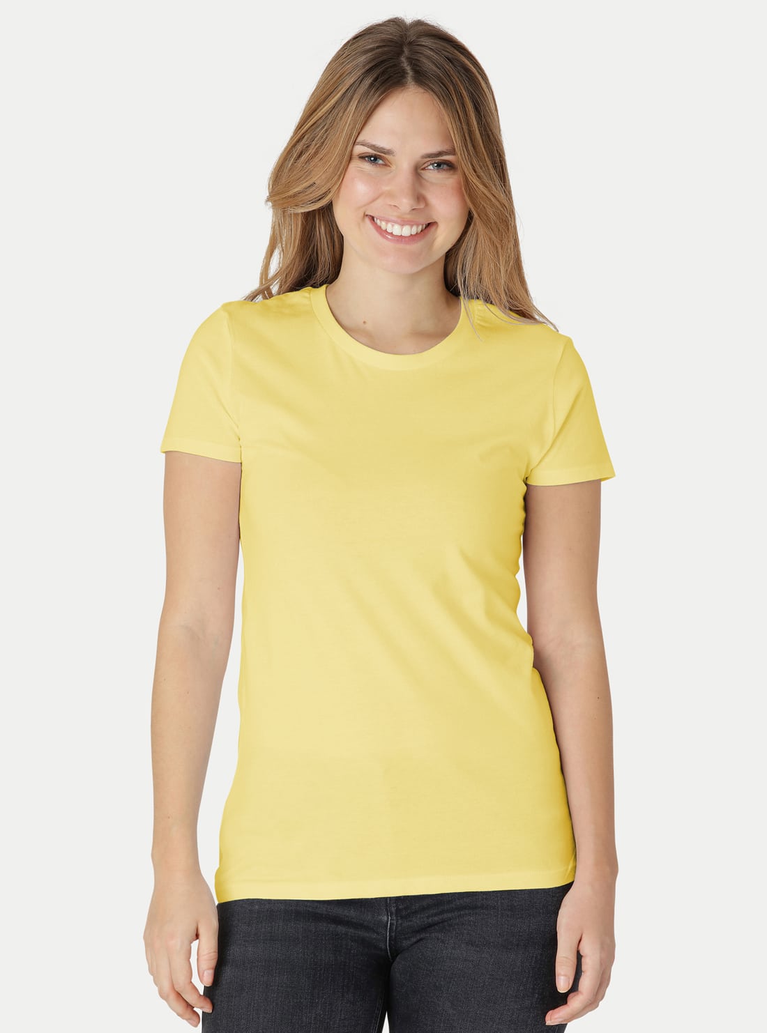 Fit T-Shirt Damen unbedruckt – Bild 19