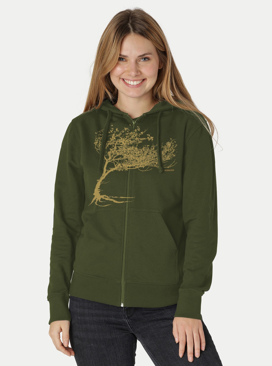 Damen Zip-Hoodie Windy Tree – Bild 19
