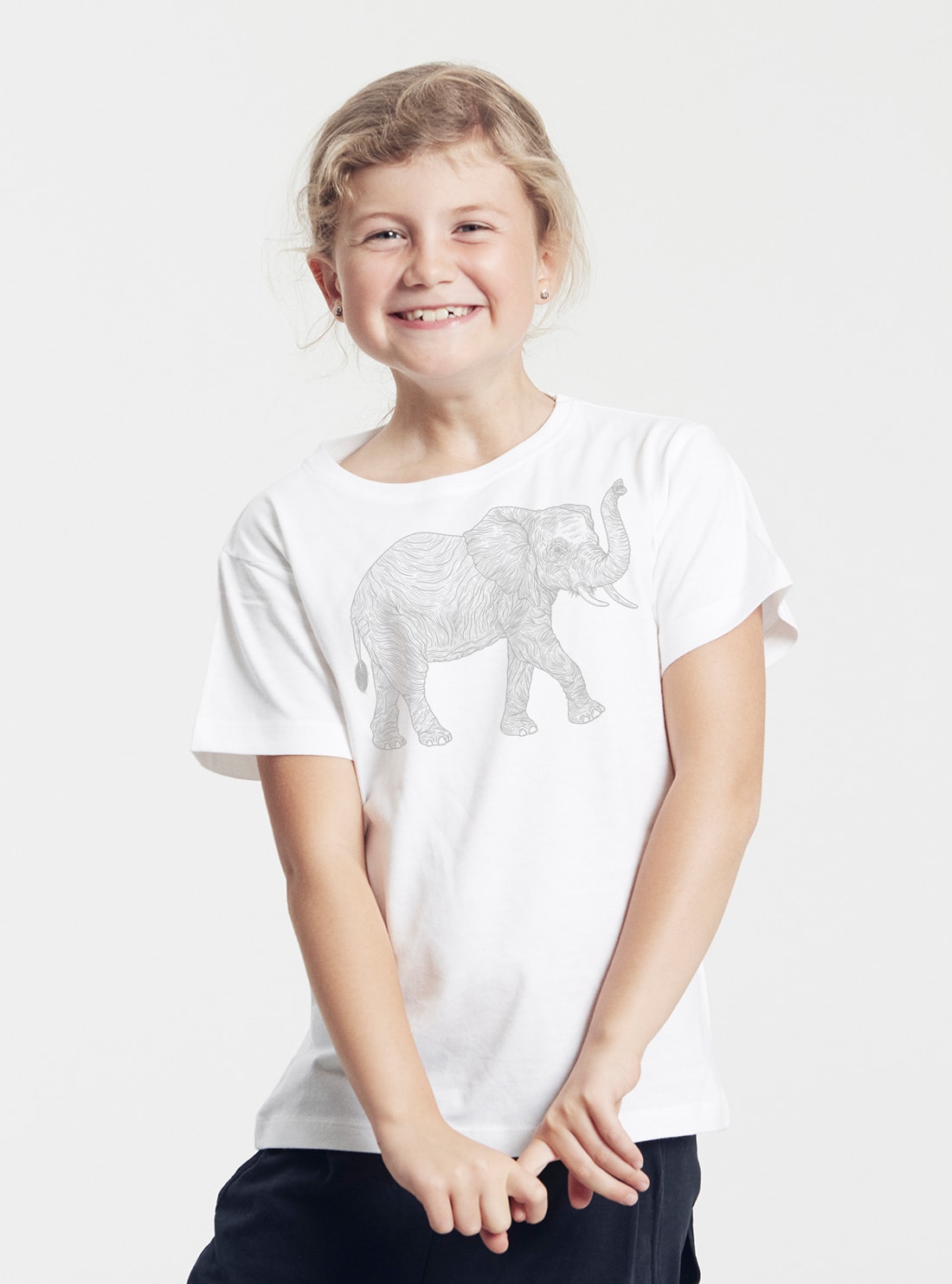 Kinder T-Shirt Babyelefant – Bild 3