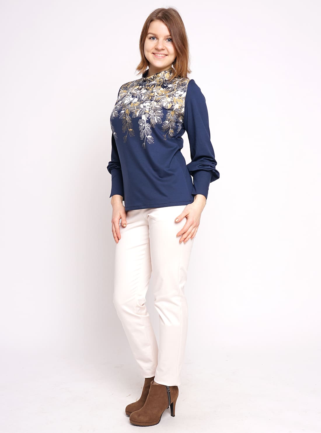 Stehkragen-Bluse Buchenzauber – Bild 11