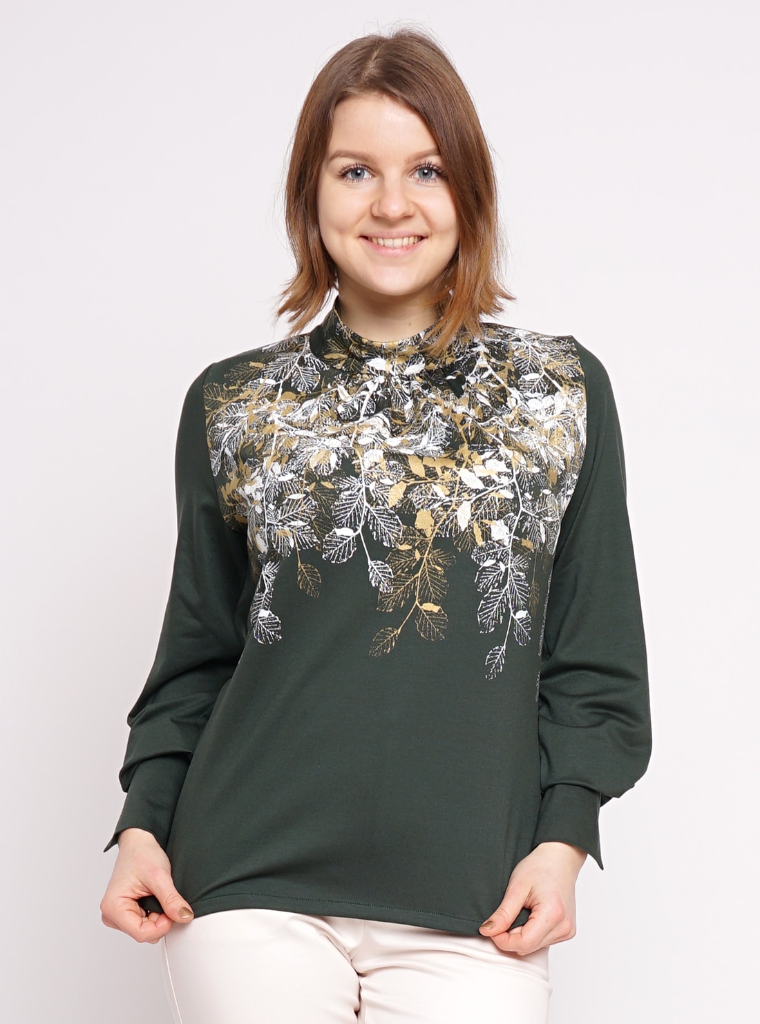 Stehkragen-Bluse Buchenzauber – Bild 7