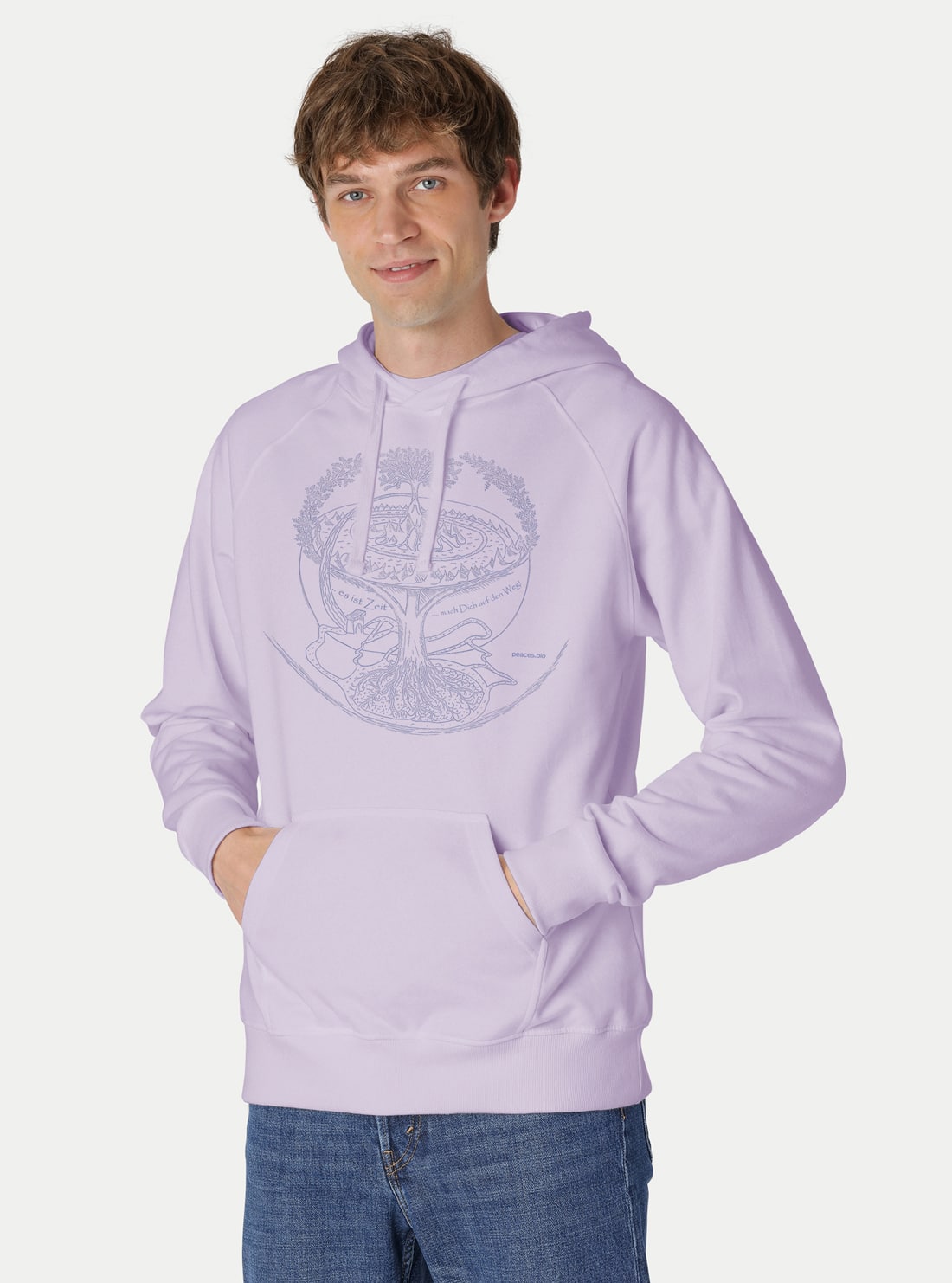 Herren Hoodie Weltenesche – Bild 3