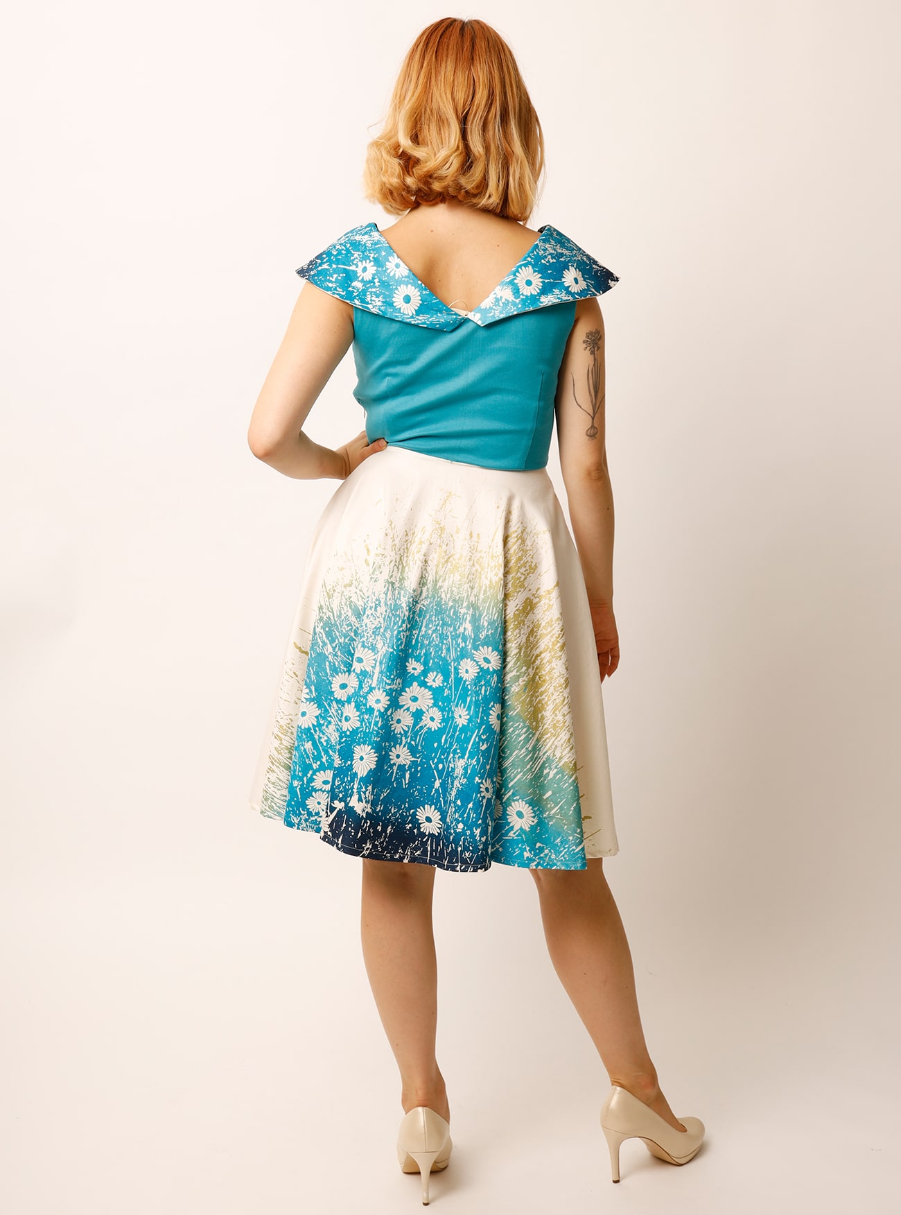 Tanzkleid Wiesengemälde – Bild 11