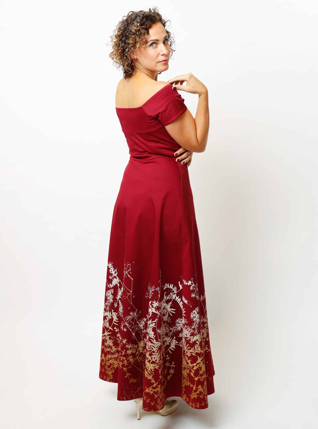 Abendkleid Rankenzauber in Beere – Bild 12