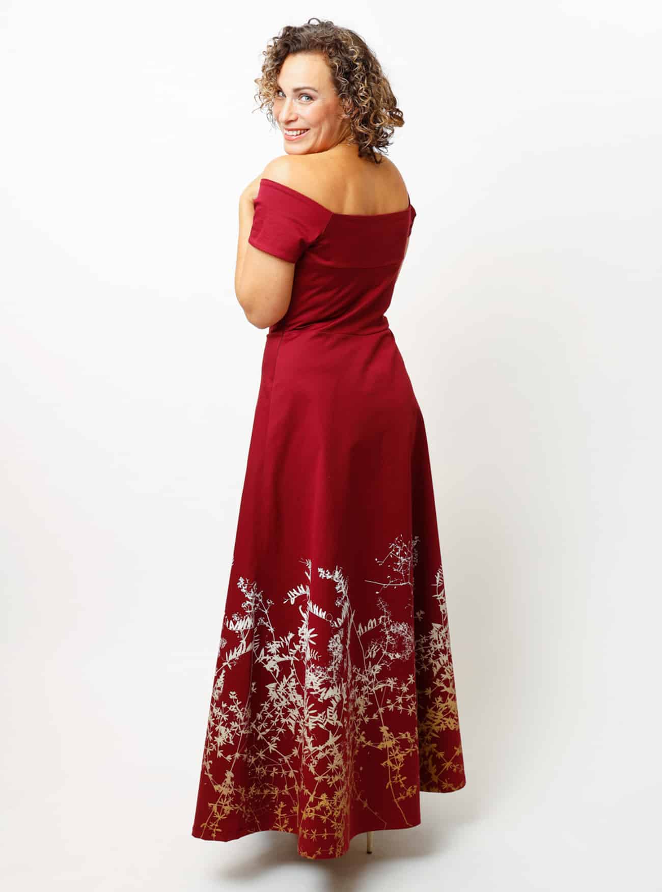 Abendkleid Rankenzauber in Beere – Bild 15