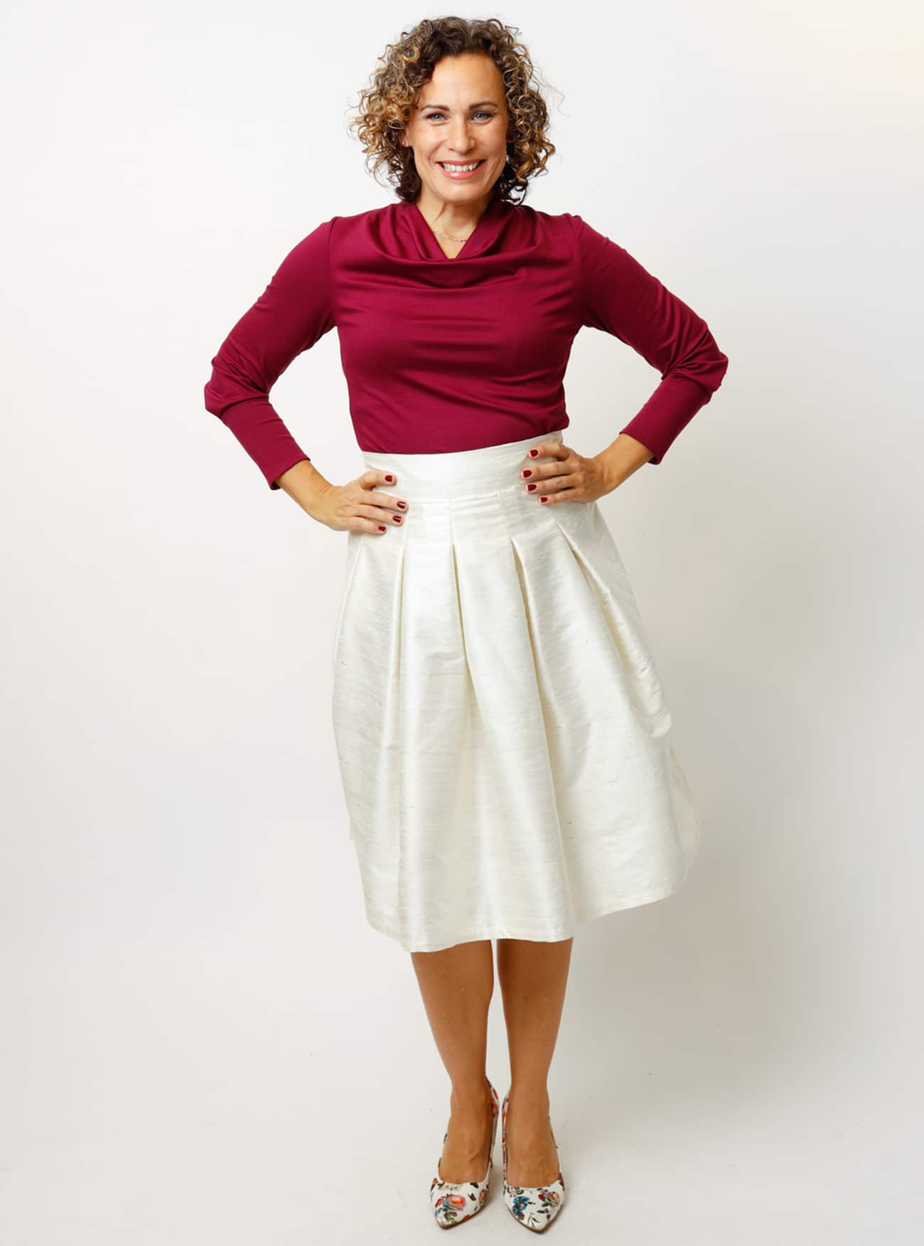 Kellerfaltenrock aus Dupionseide – Bild 18