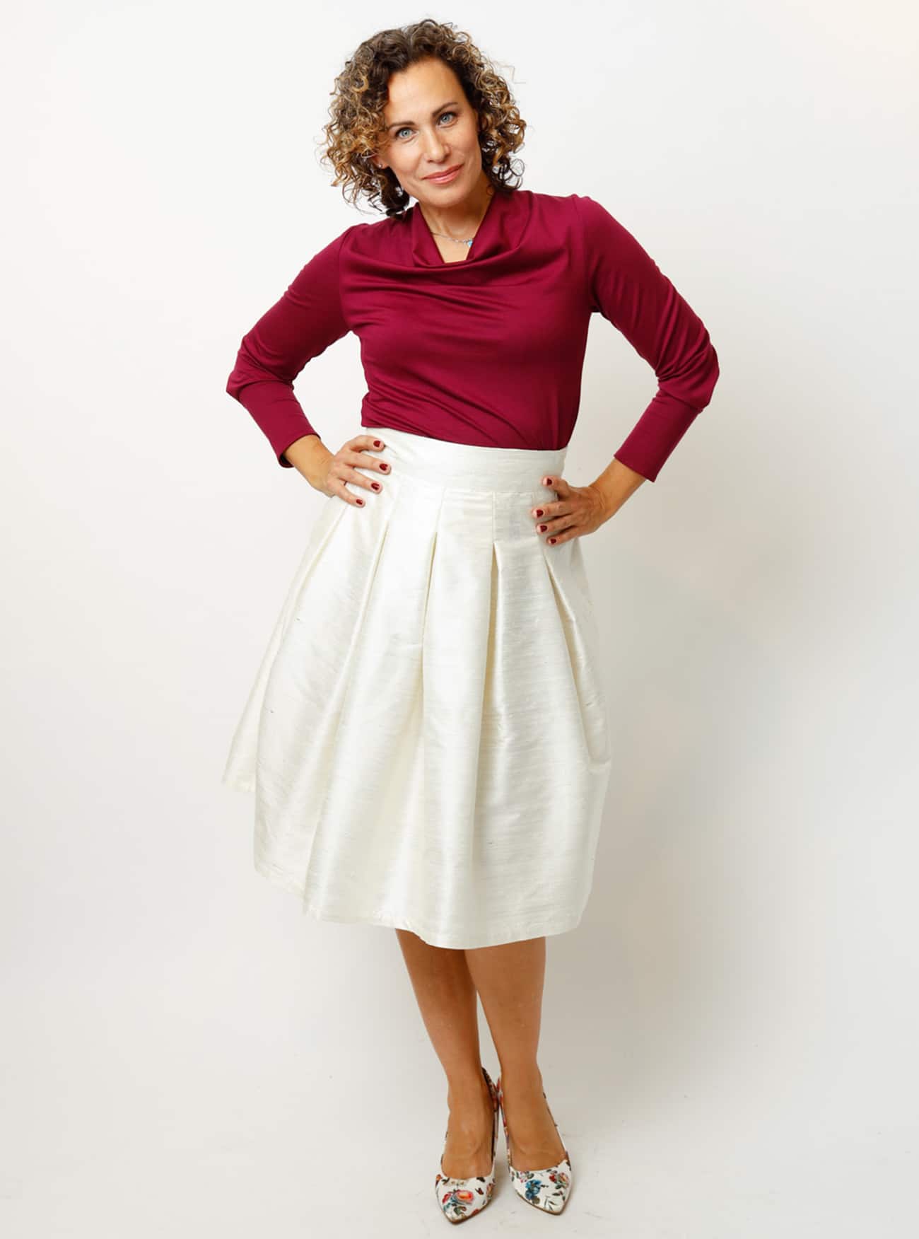 Kellerfaltenrock aus Dupionseide – Bild 22