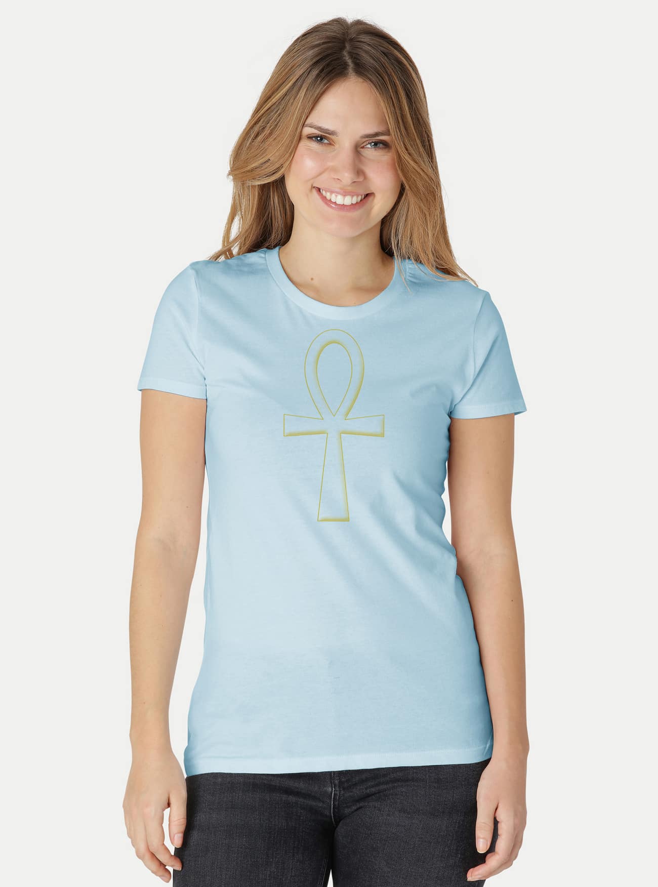 Damen Fit T-Shirt Ankh – Bild 3
