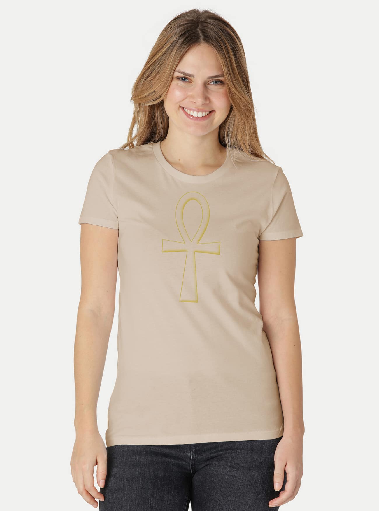 Damen Fit T-Shirt Ankh – Bild 18