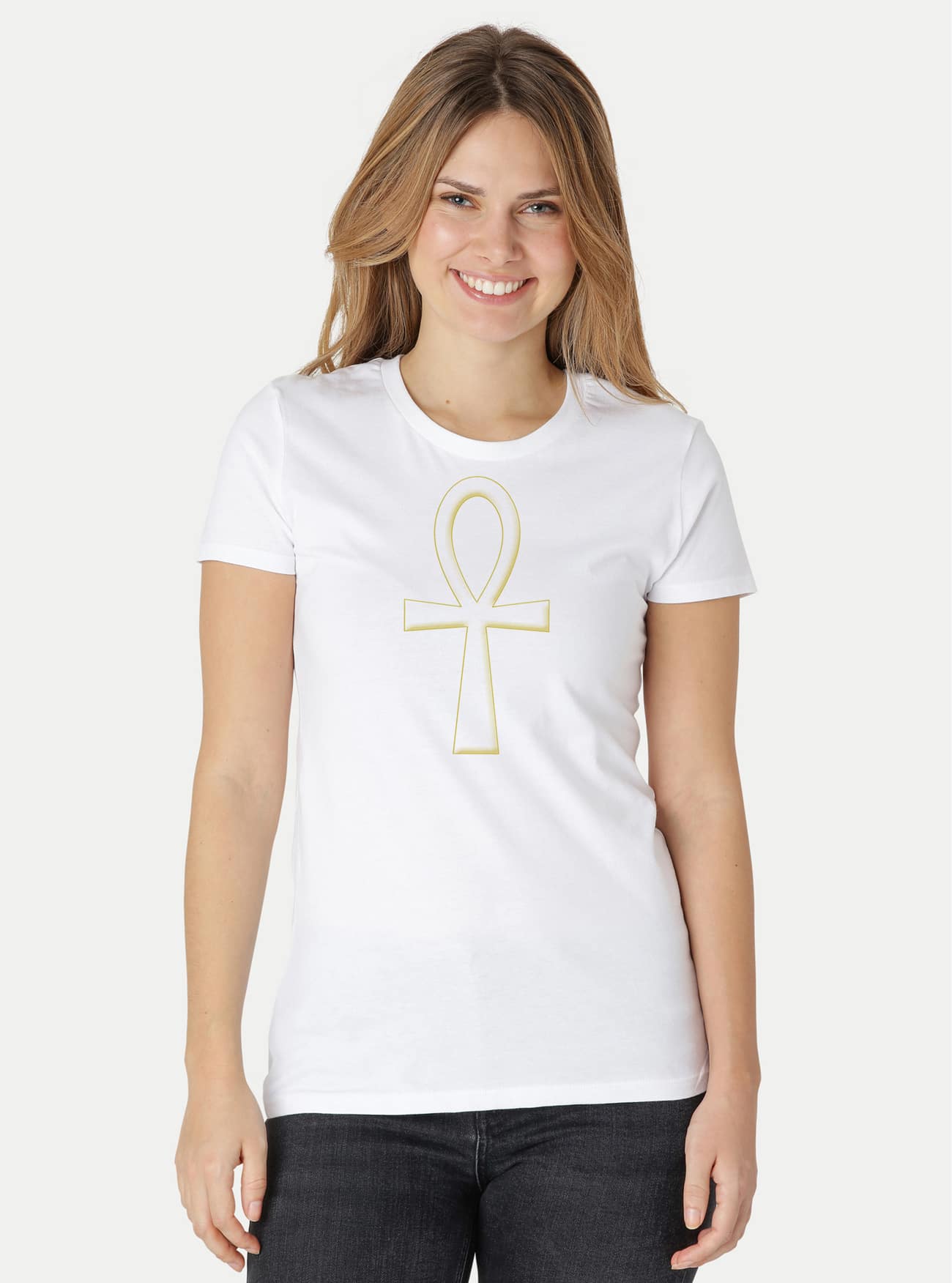 Damen Fit T-Shirt Ankh – Bild 17