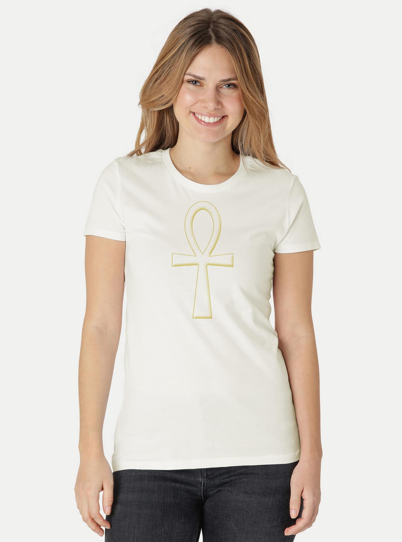 Damen Fit T-Shirt Ankh – Bild 20