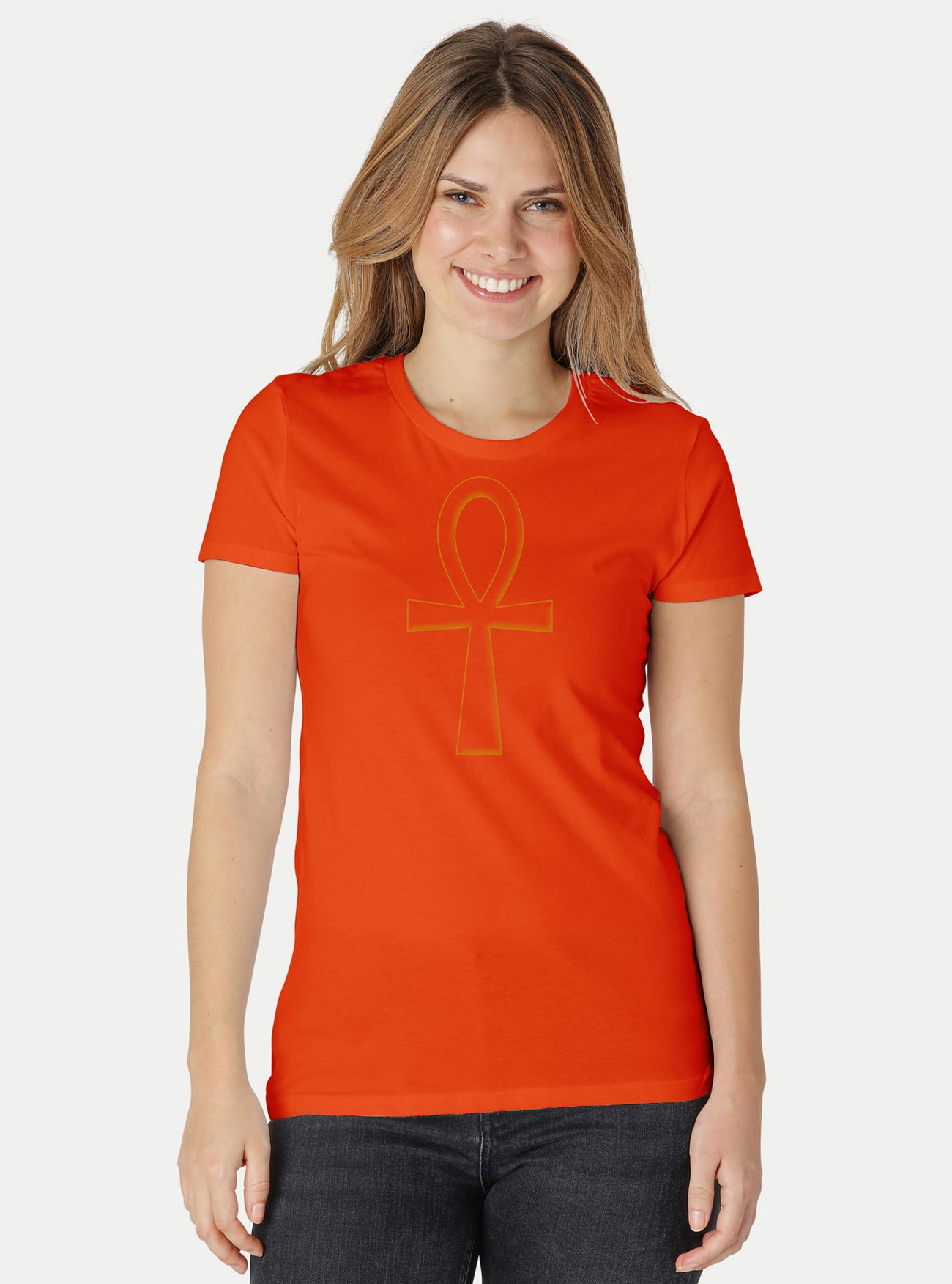 Damen Fit T-Shirt Ankh – Bild 16