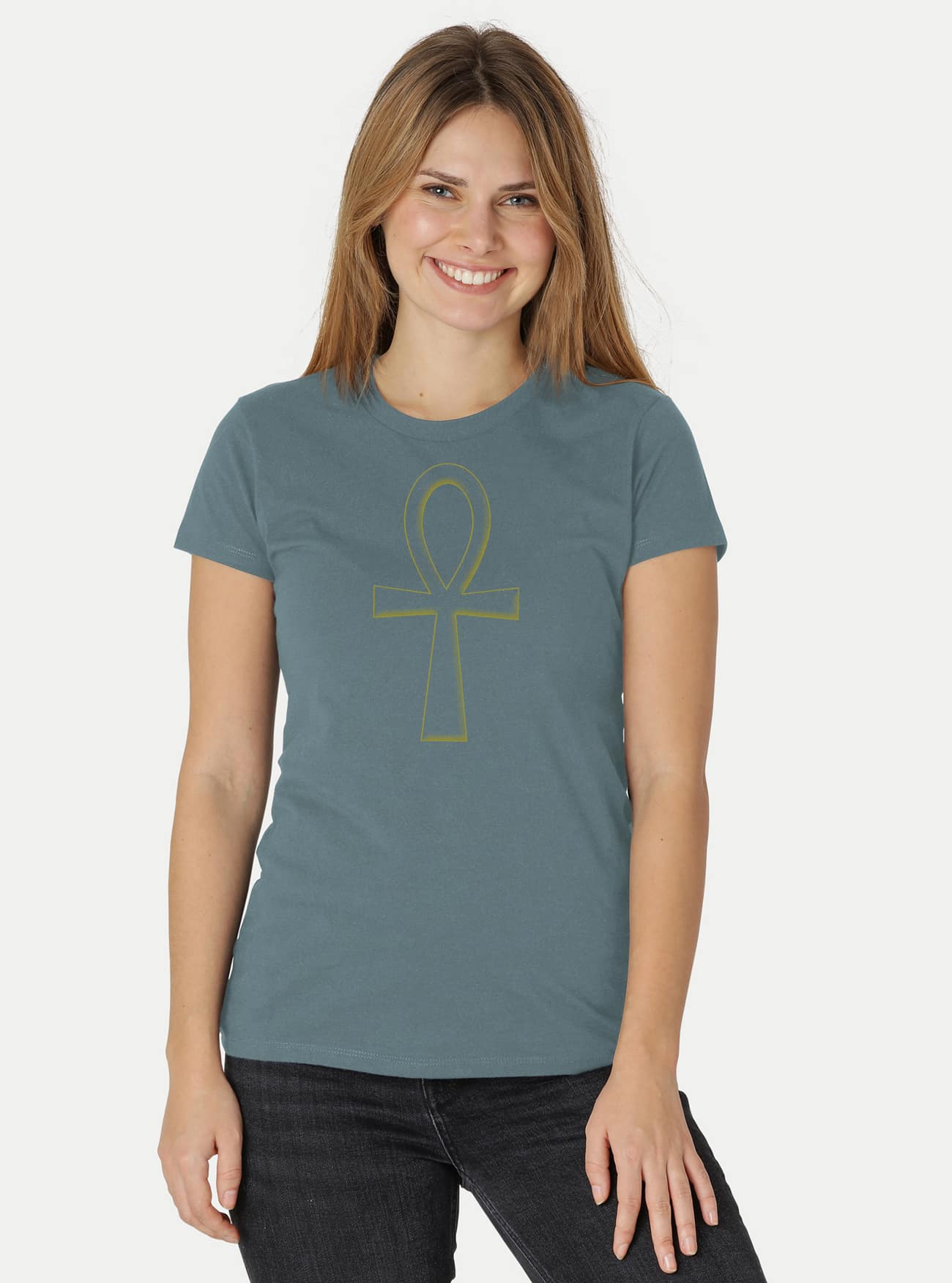 Damen Fit T-Shirt Ankh – Bild 15