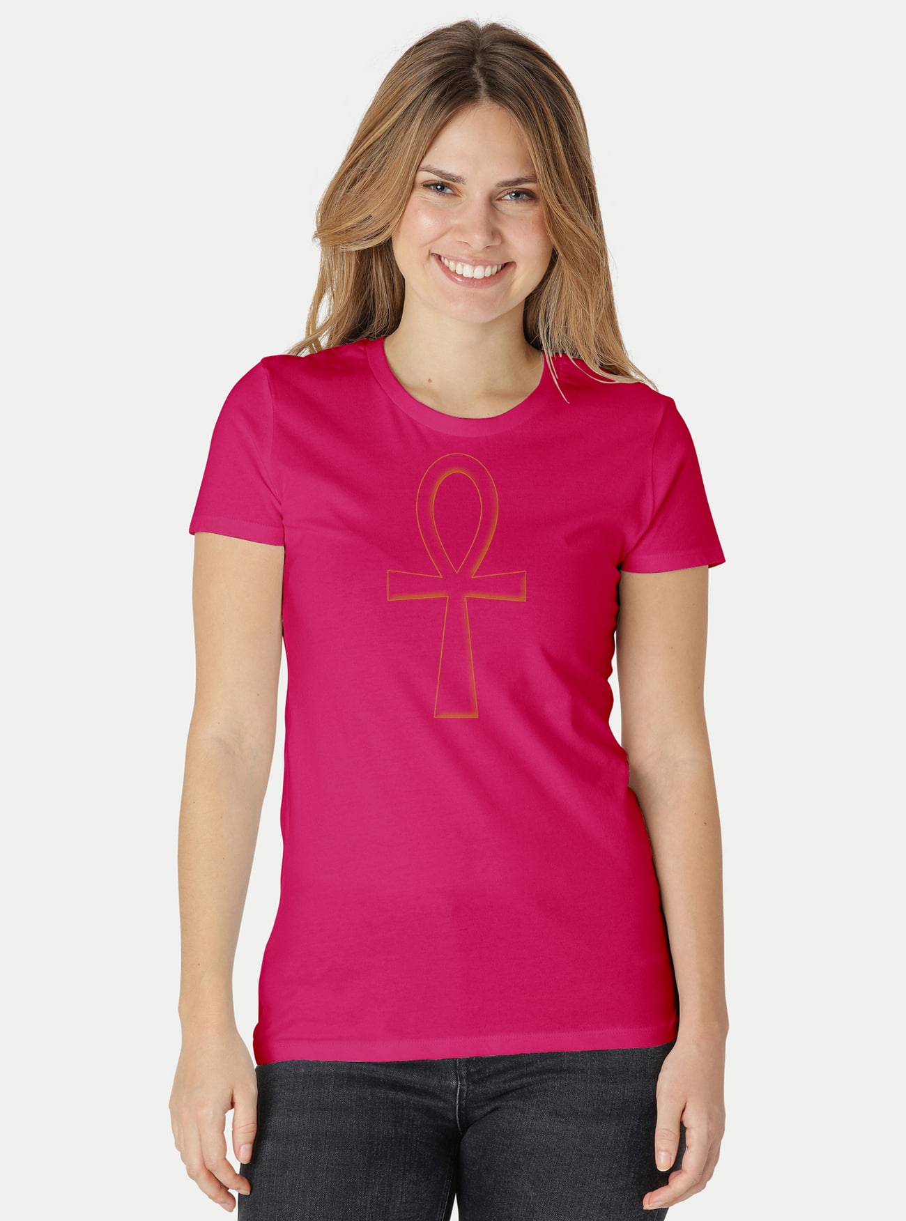 Damen Fit T-Shirt Ankh – Bild 14
