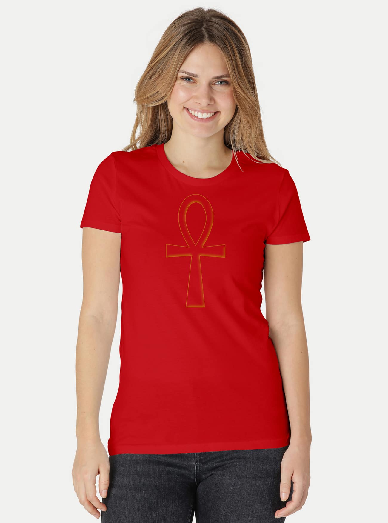 Damen Fit T-Shirt Ankh – Bild 13
