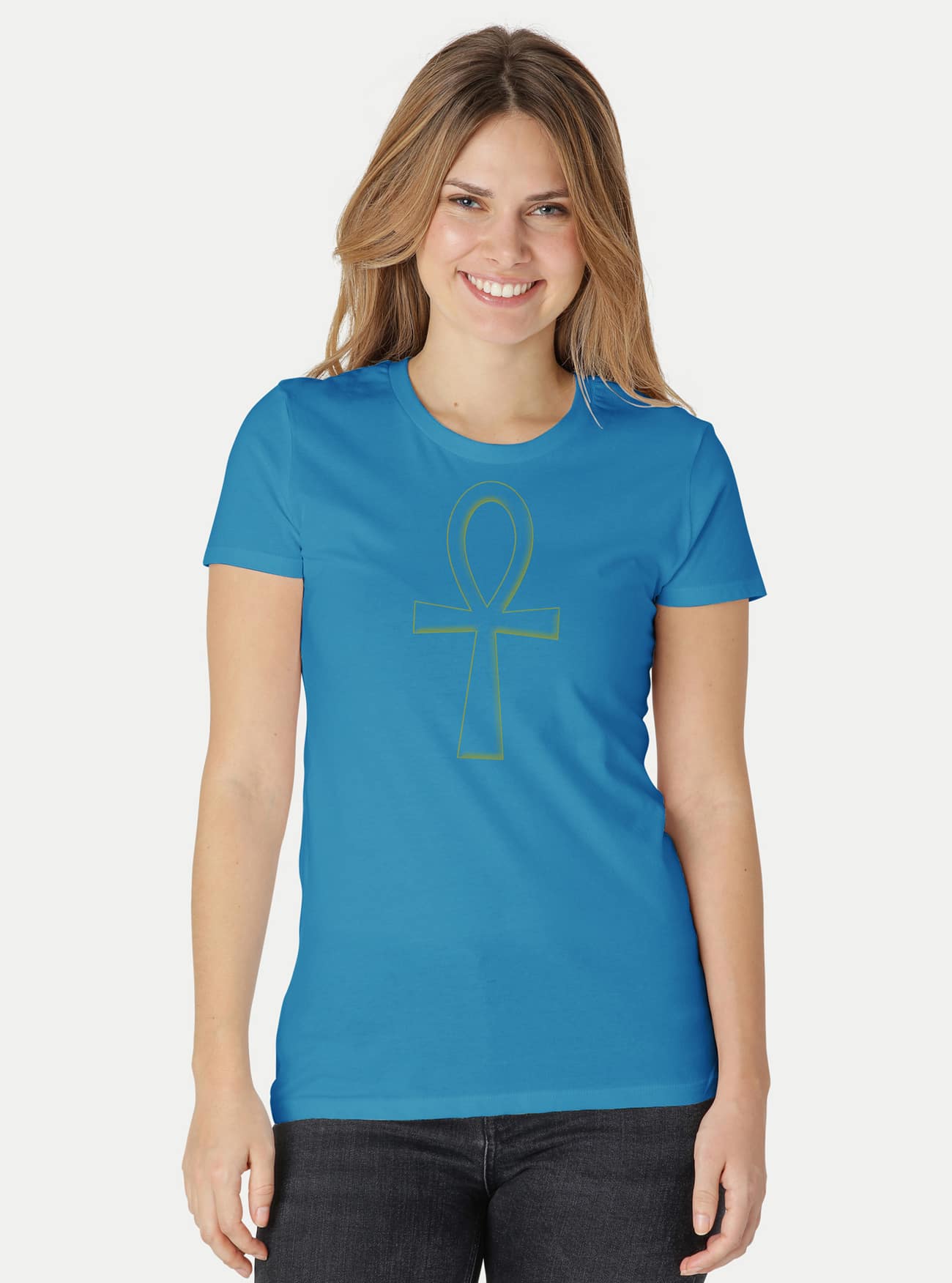 Damen Fit T-Shirt Ankh – Bild 10