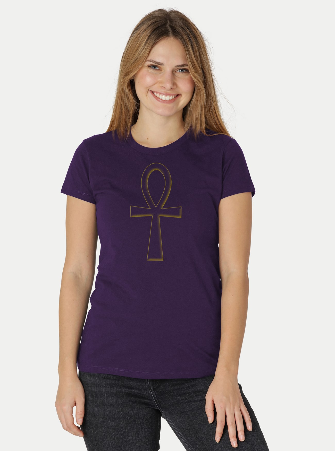 Damen Fit T-Shirt Ankh – Bild 9