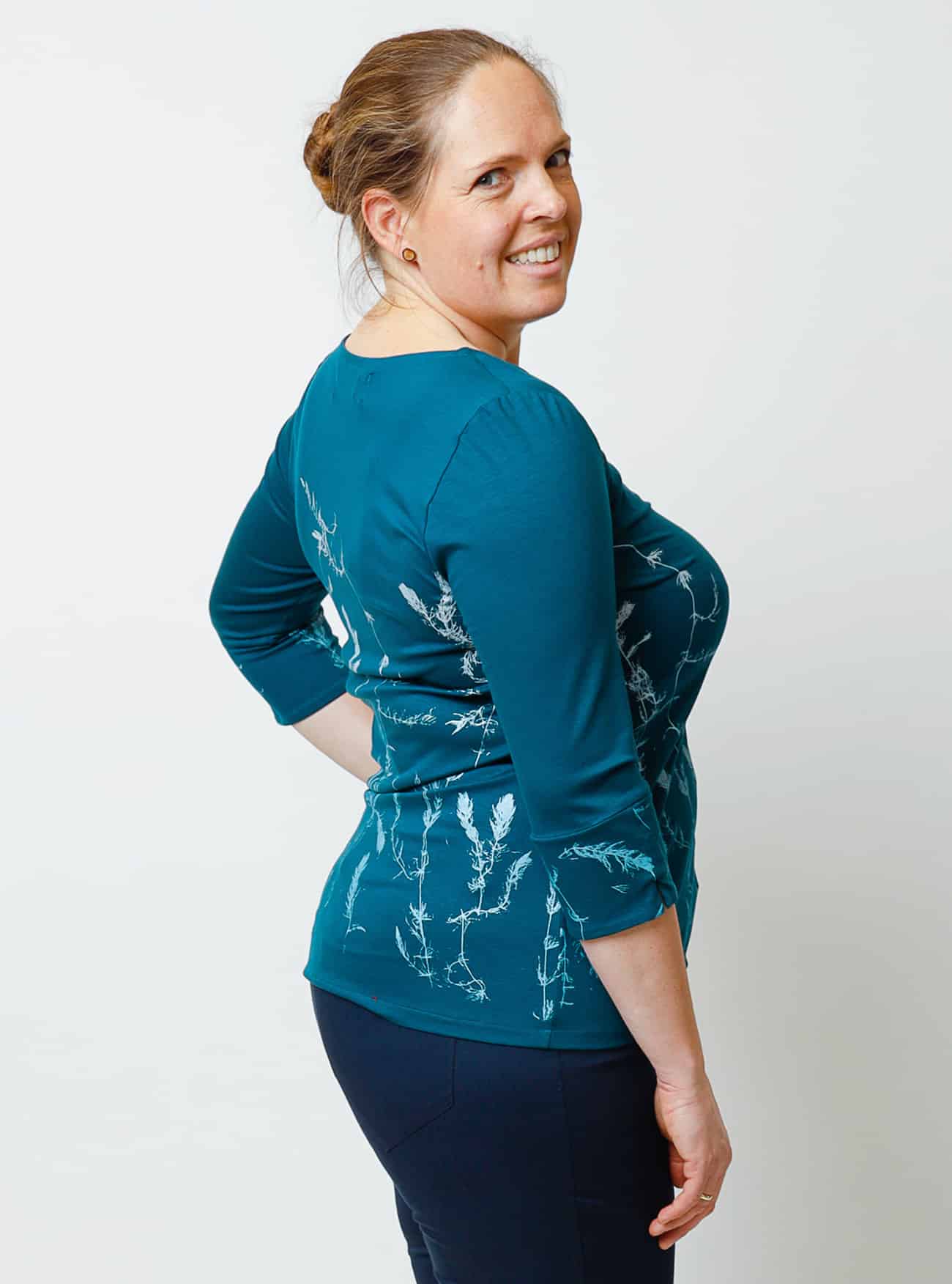 Peaces-Shirt Wasserranken in Smaragd – Bild 2