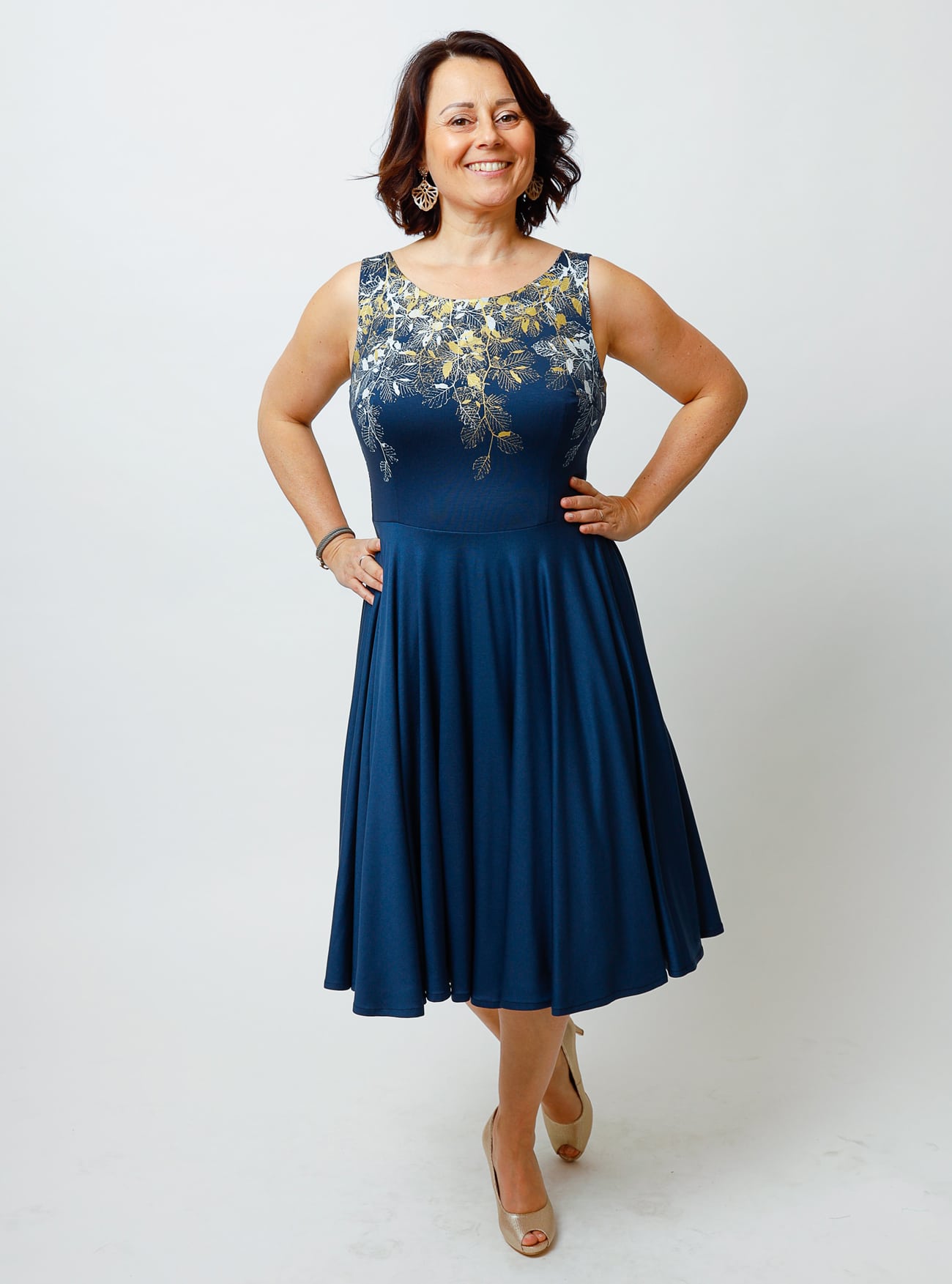 Tanzkleid Buchenzauber in Dunkelblau – Bild 6