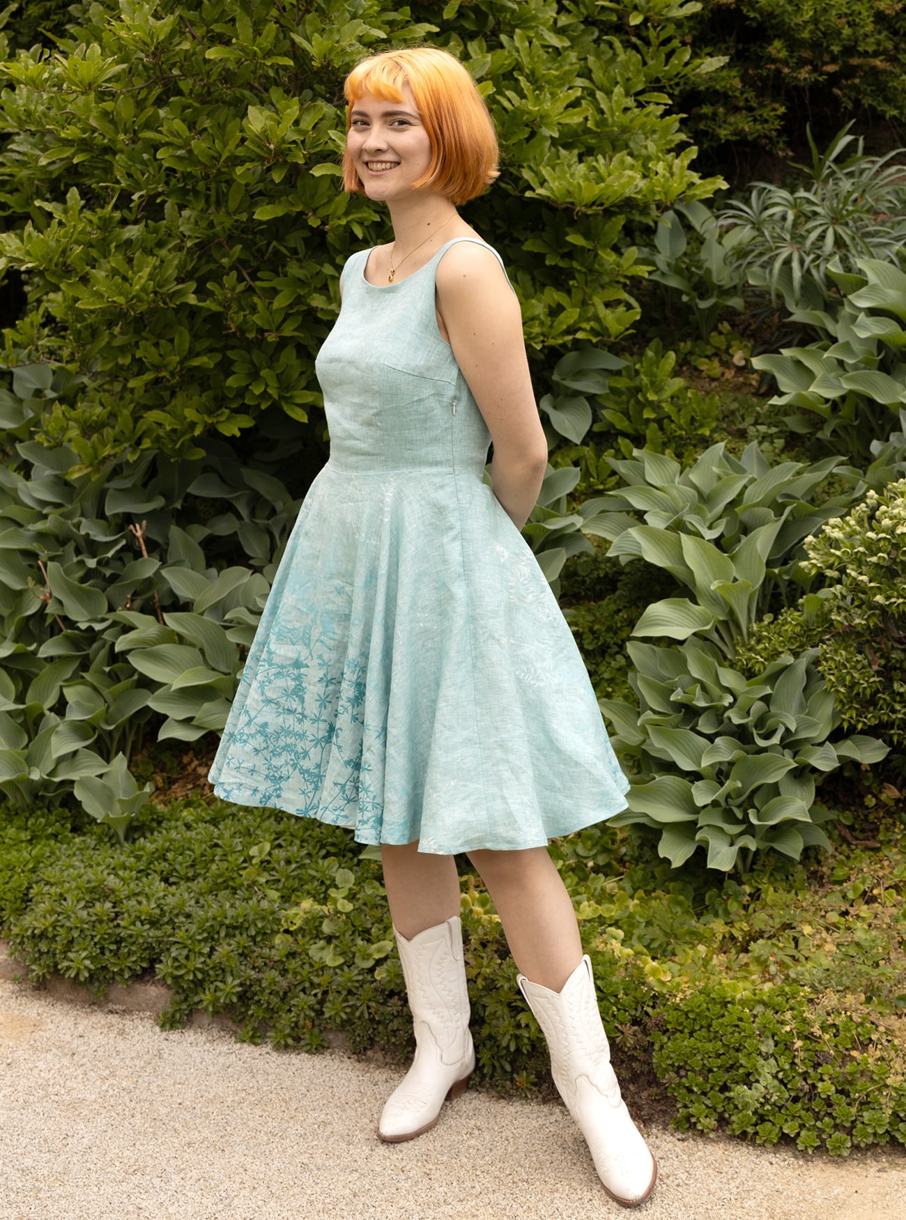 Tanzkleid Rankenzauber aus Bioleinen