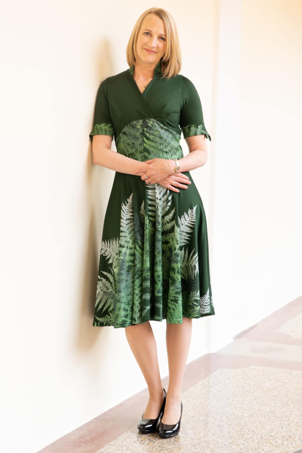 Tanzkleid Farnzauber aus österrreichischer Holzfaser