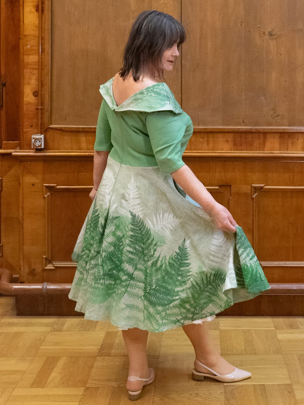 Biofestkleid Farnzauber Peaces-Biomode aus Österreich.
