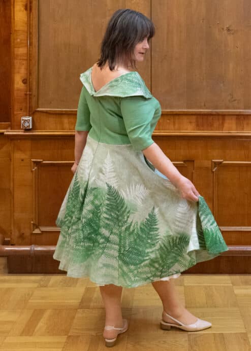 Biofestkleid Farnzauber Peaces-Biomode aus Österreich.