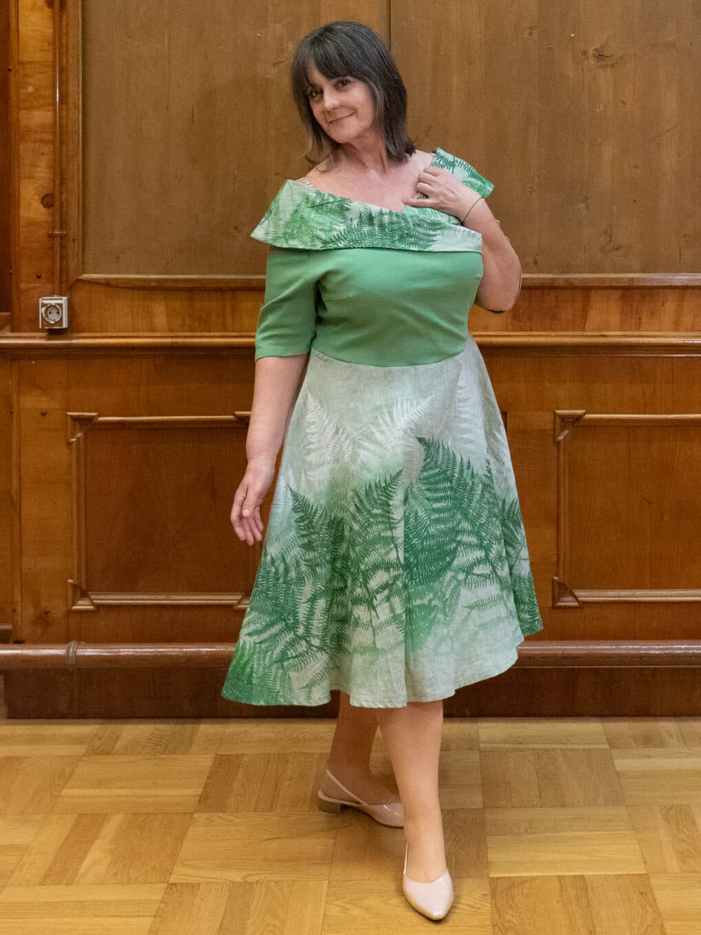 Biofestkleid Farnzauber Peaces-Biomode aus Österreich.