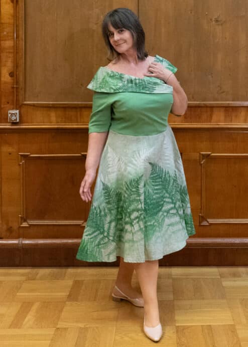 Biofestkleid Farnzauber Peaces-Biomode aus Österreich.