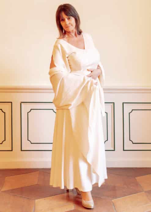 Hochzeitskleid_Creme_Peaces_Biomode_Biofestkleid_Crepe_Abendkleid_Festkleid