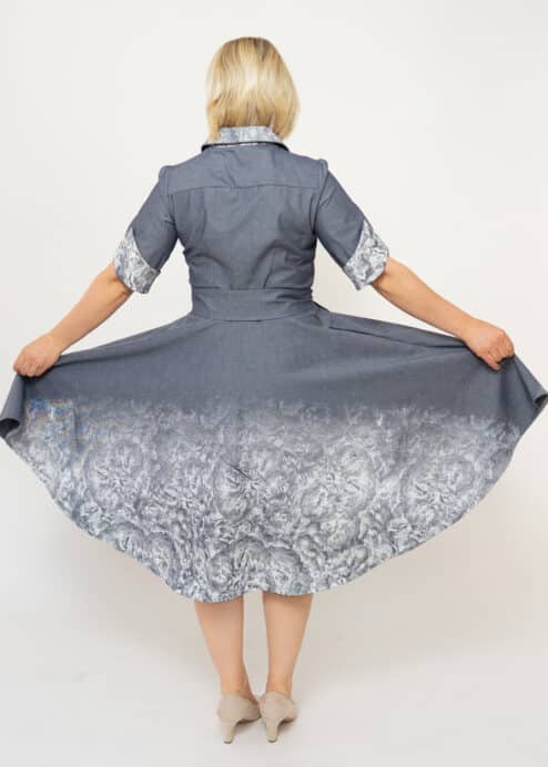 Alternative view of Jeanskleid Rosengeheimnis