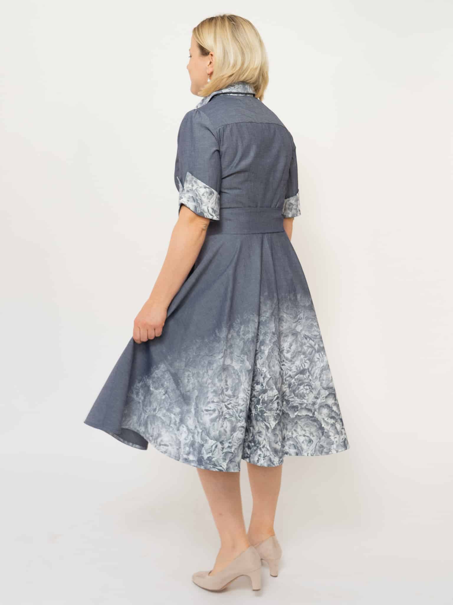 Jeanskleid Rosengeheimnis – Bild 8