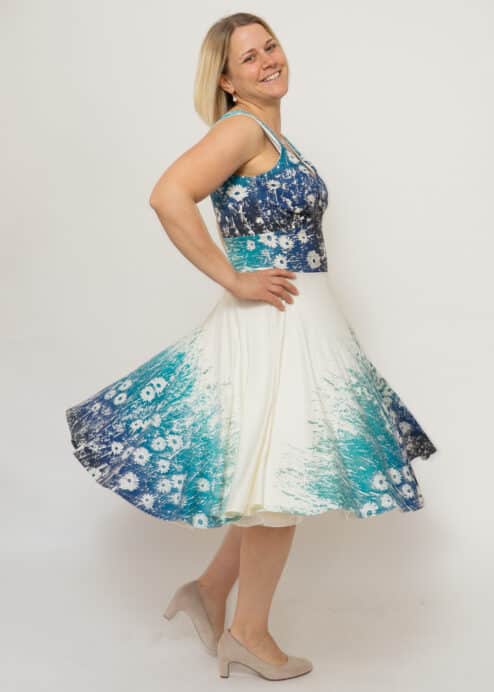 Margeriten-Tanzkleid von Susanne Huber Peaces Biomode madeinaustria