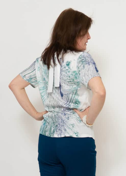 Alternative view of Blusenshirt Pfauenzauber