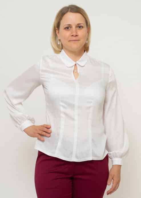 Verspielte Bluse aus Ecoviskose von Peaces made in Austria