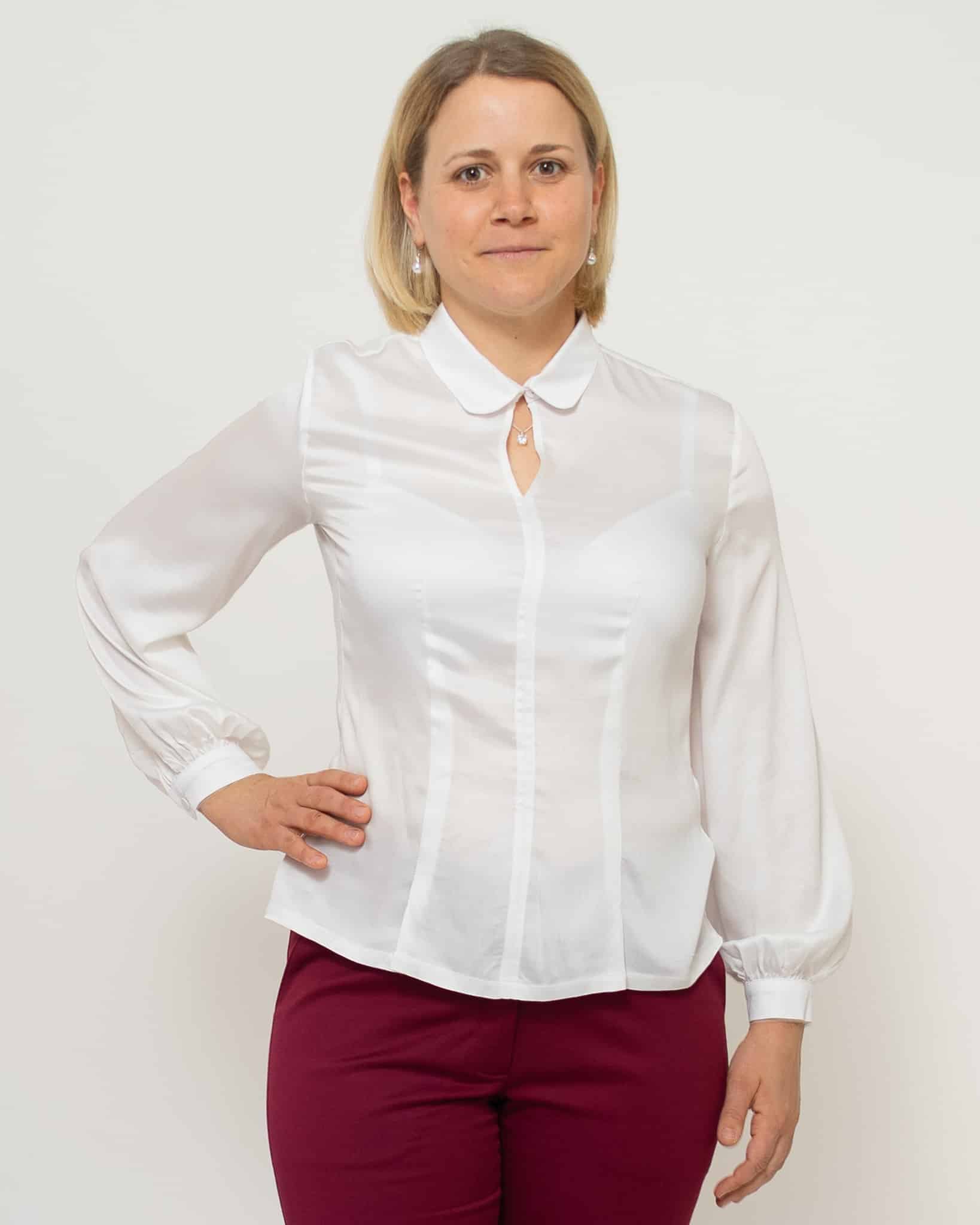 Verspielte Bluse aus Ecoviskose von Peaces made in Austria