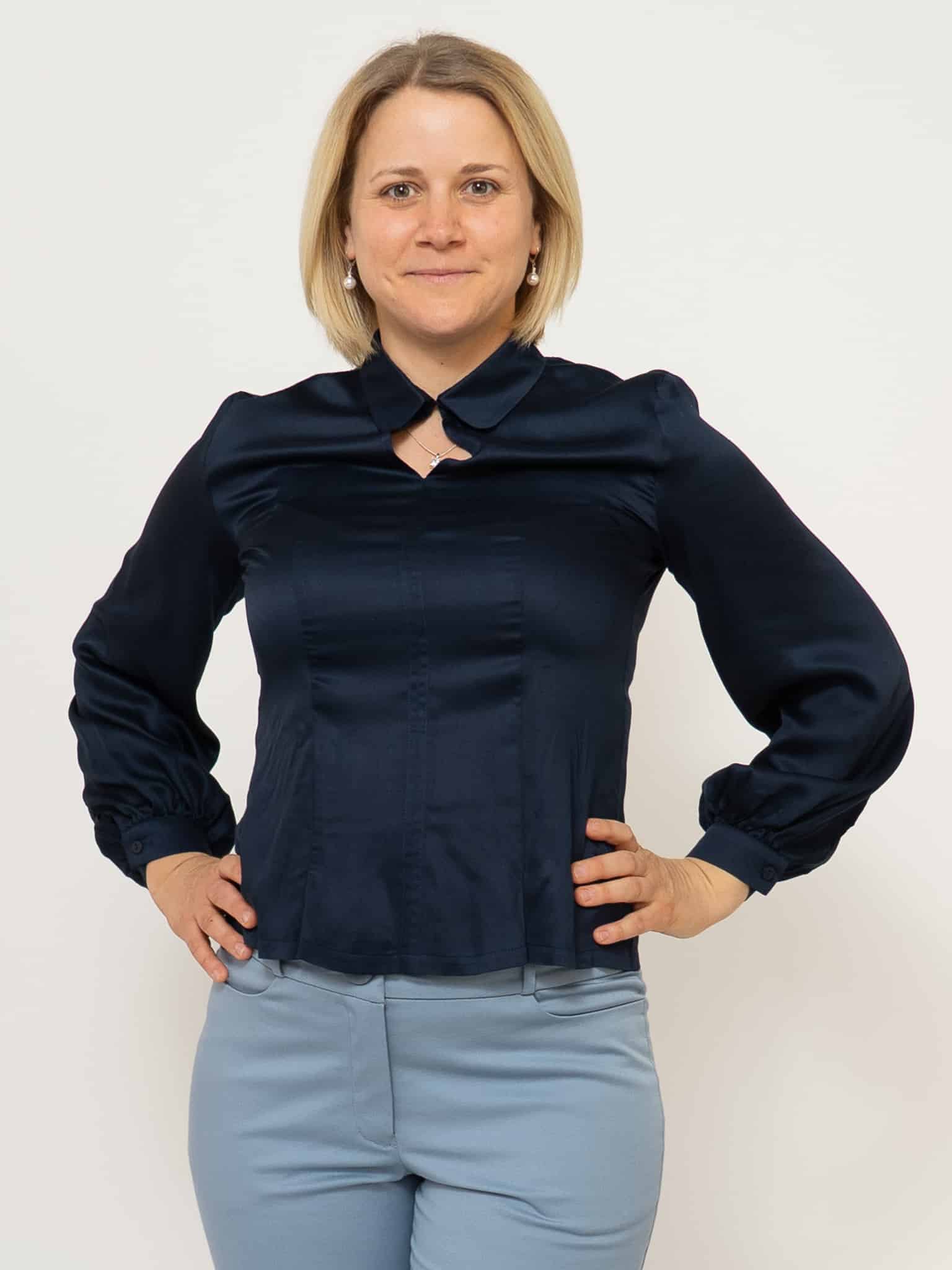 Verspielte Bluse aus Ecoviskose von Peaces made in Austria