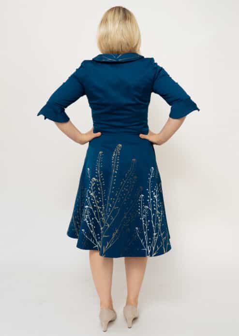 Alternative view of Festkleid Hirtentäschel mit Revertkragen