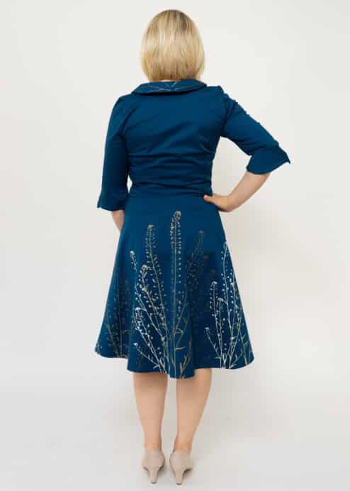 Festkleid Hirtentäschel mit Revertkragen – Bild 6